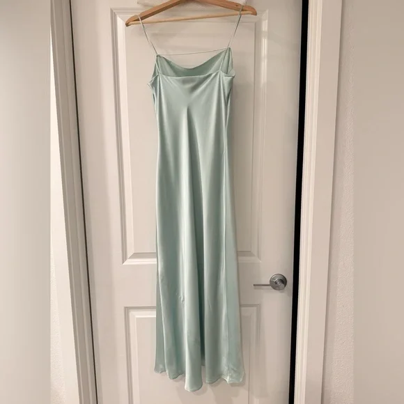 NWOT Reformation Cardi Silk Dress Elegant Mint Green Slip Dress -  rajagirimanappuram.com